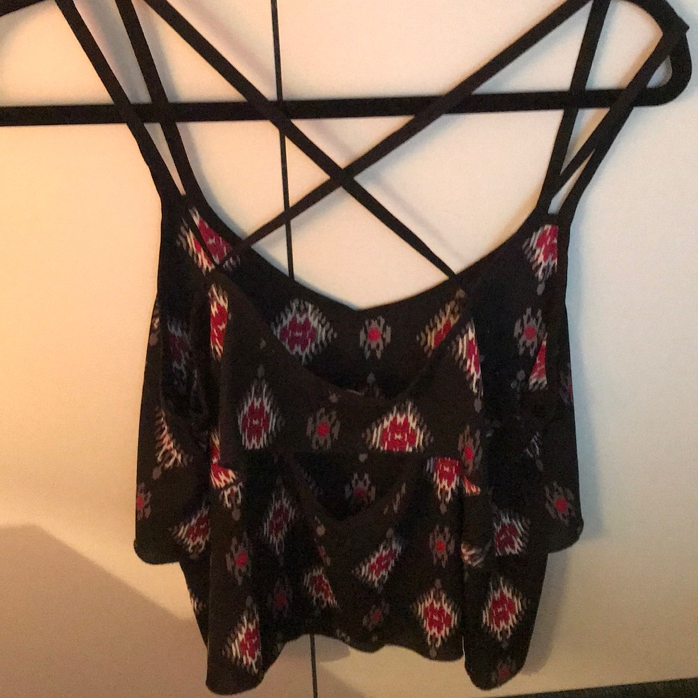 Strappy Patterned Tank - Picture 3 of 5
